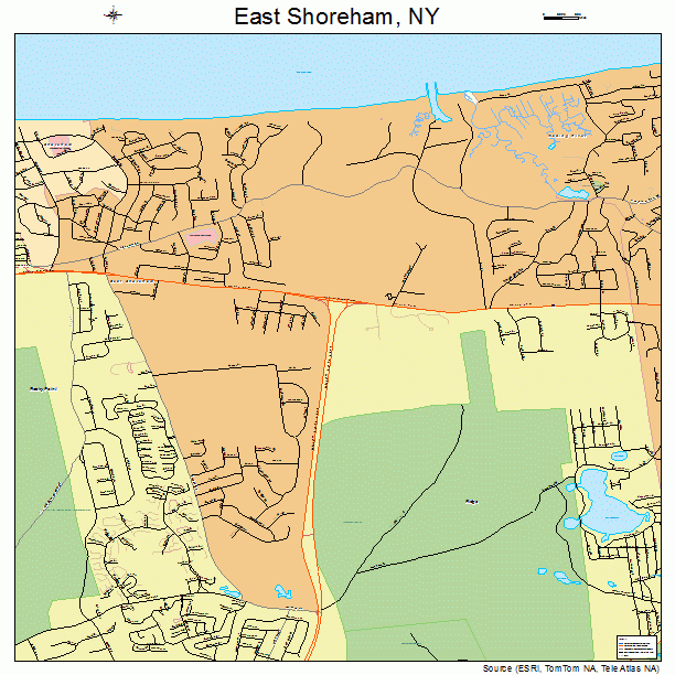 East Shoreham, NY street map