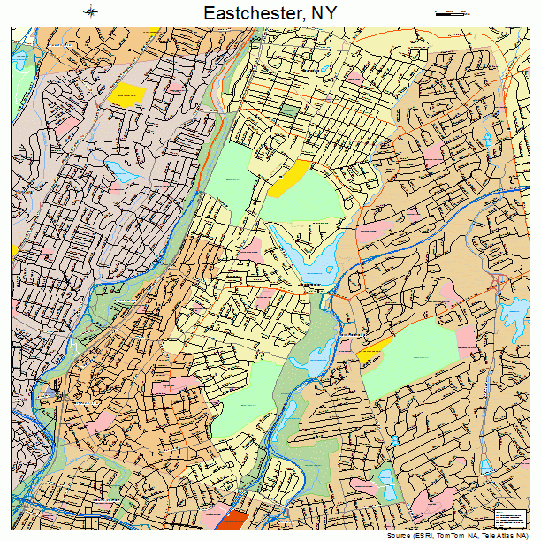 Eastchester, NY street map