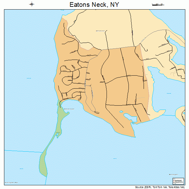 Eatons Neck, NY street map