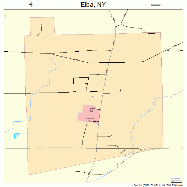 Elba, NY street map