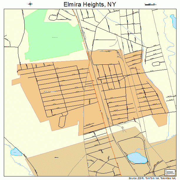 Elmira Heights, NY street map