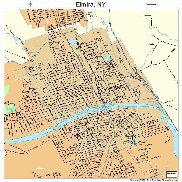 Elmira Ny Zip Code Map United States Map