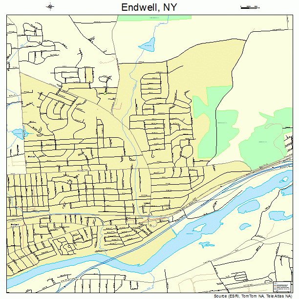 Endwell, NY street map