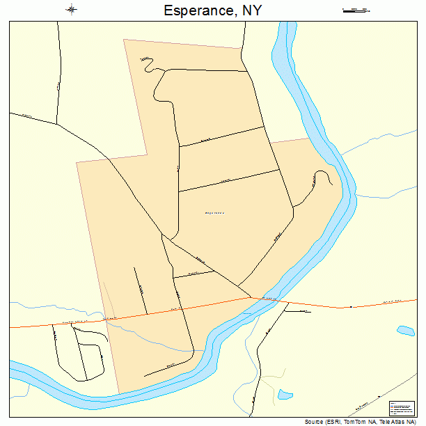 Esperance, NY street map