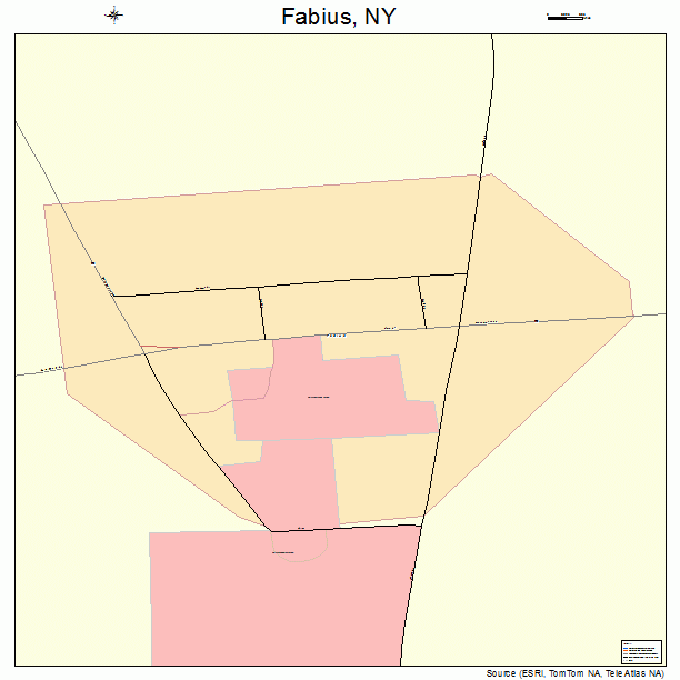 Fabius, NY street map