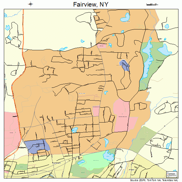 Fairview, NY street map