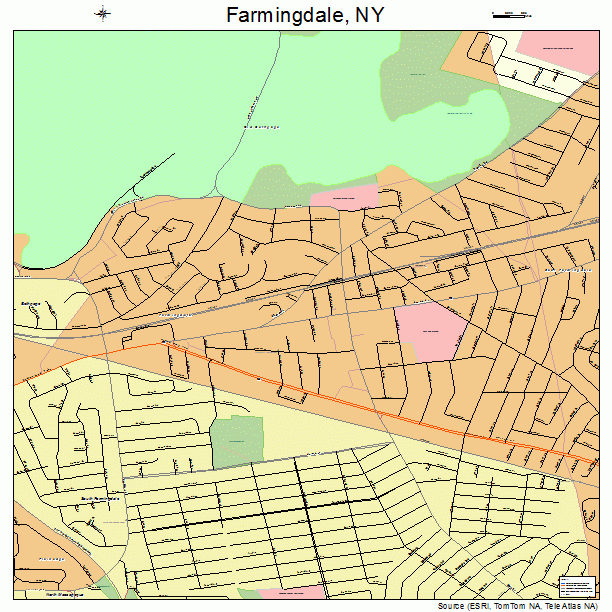 Farmingdale, NY street map
