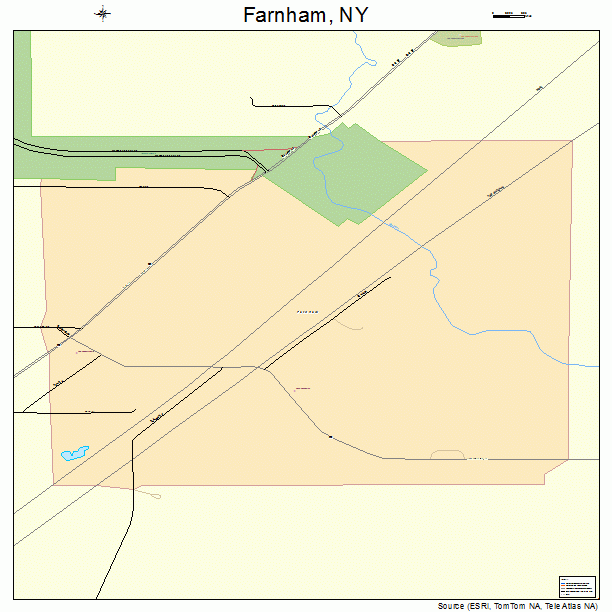 Farnham, NY street map