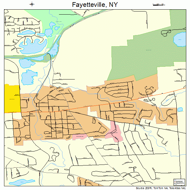 Fayetteville, NY street map