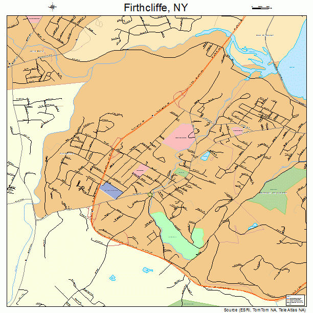 Firthcliffe, NY street map