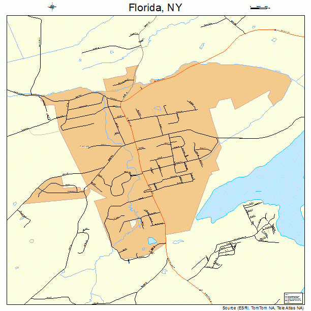 Florida, NY street map