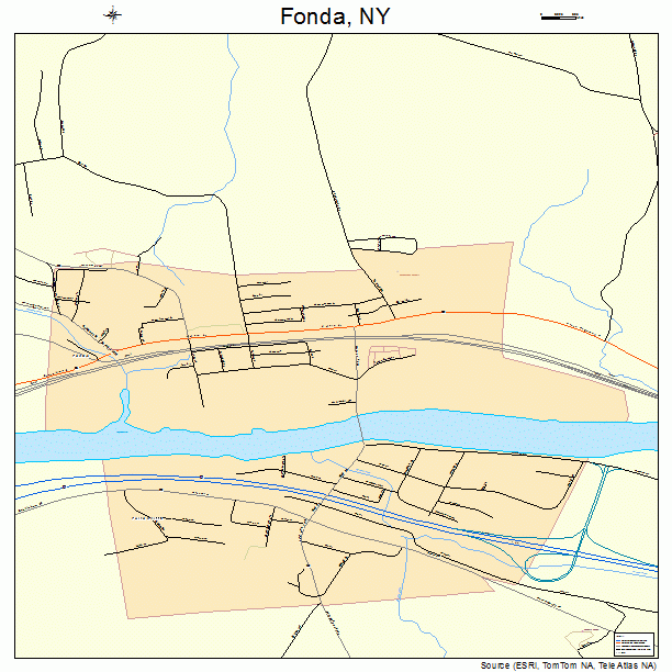 Fonda, NY street map