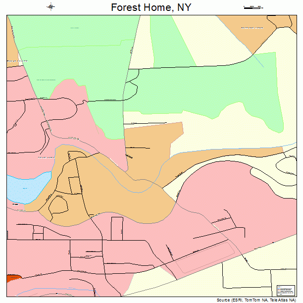 Forest Home, NY street map