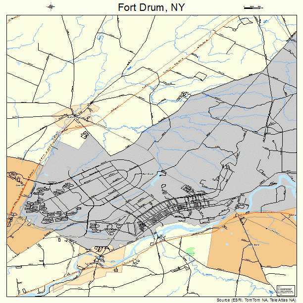 Fort Drum, NY street map