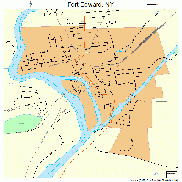Fort Edward, NY street map