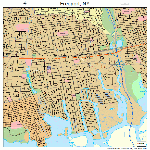 Freeport, NY street map