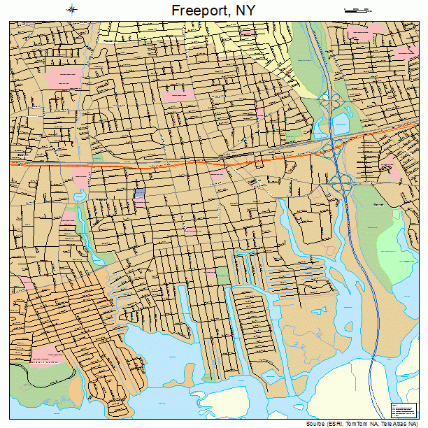 Freeport New York Street Map 3627485