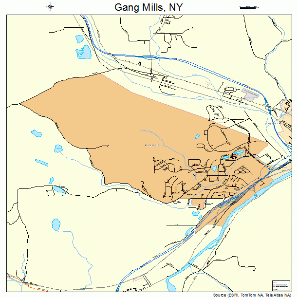 Gang Mills, NY street map