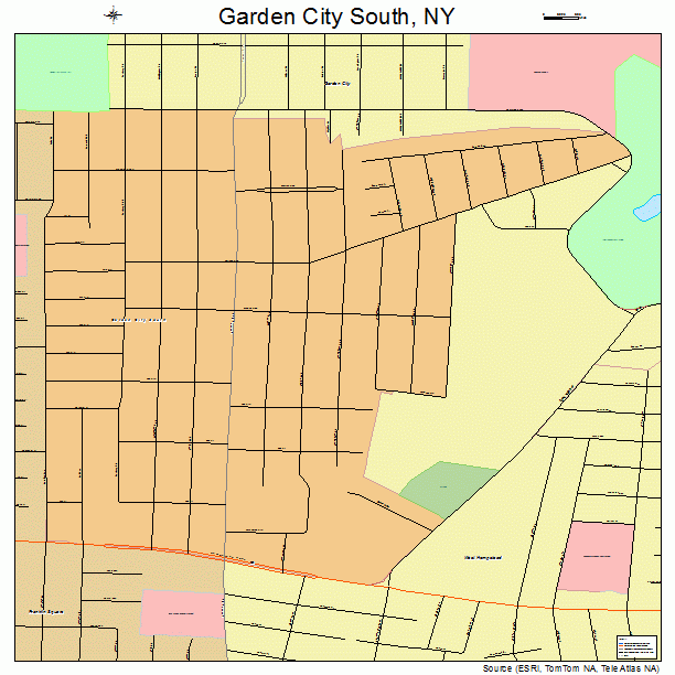 Garden City South, NY street map