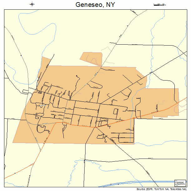 Geneseo, NY street map