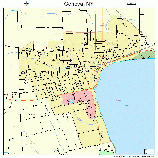 Geneva, NY street map