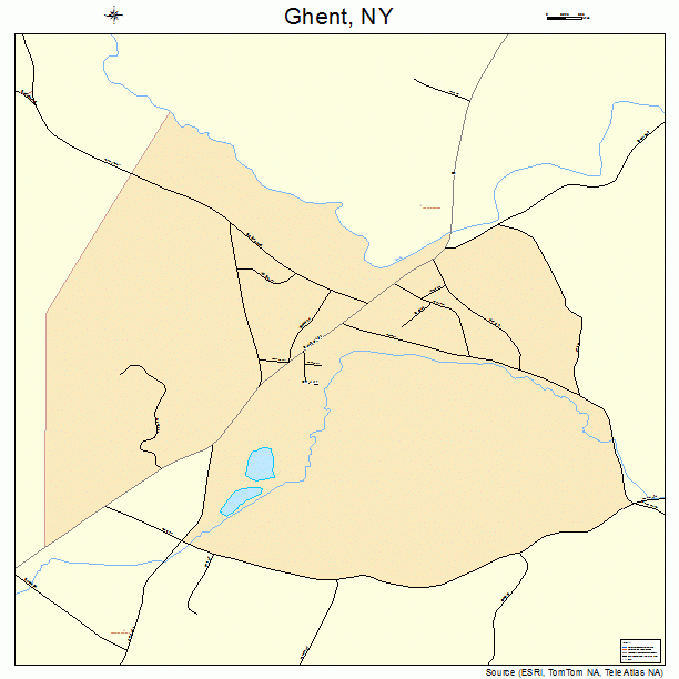 Ghent, NY street map