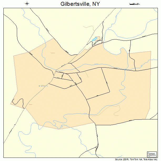Gilbertsville, NY street map