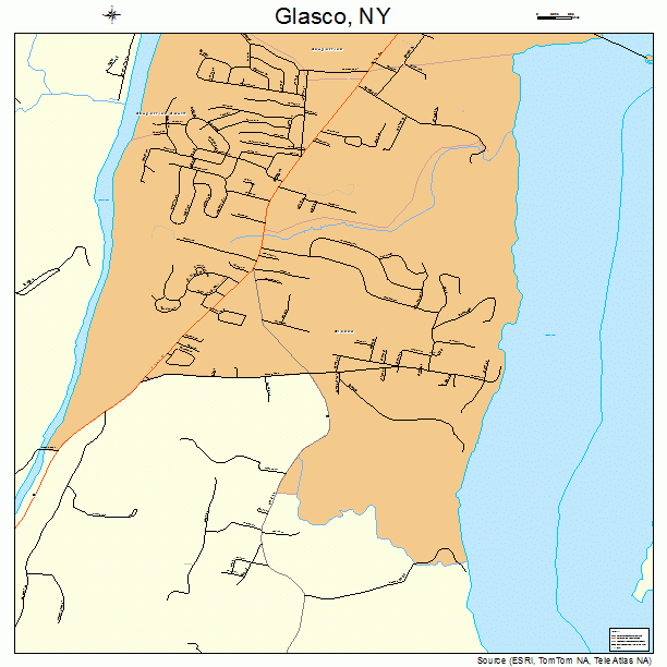Glasco, NY street map