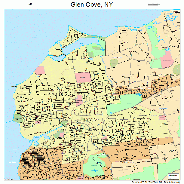 Glen Cove, NY street map