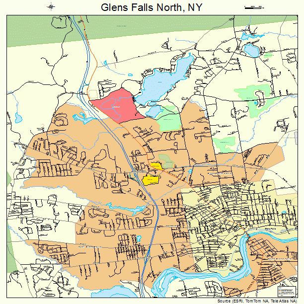 Glens Falls North, NY street map