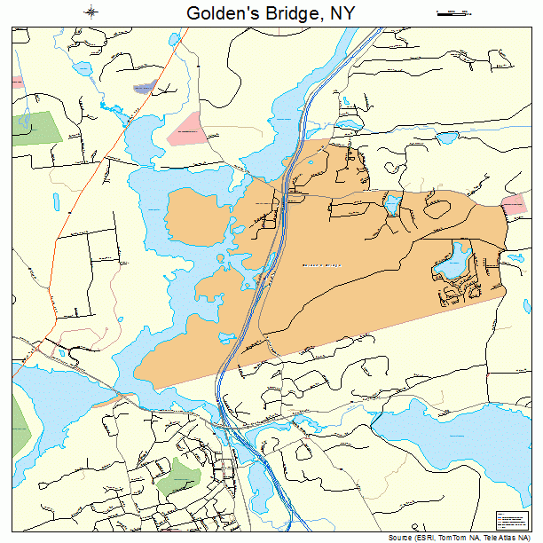 Golden's Bridge, NY street map