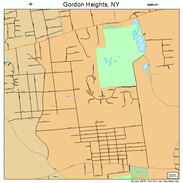 Gordon Heights, NY street map