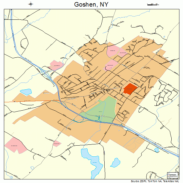 Goshen, NY street map