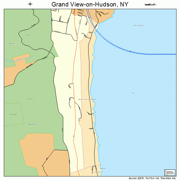 Grand View-on-Hudson, NY street map