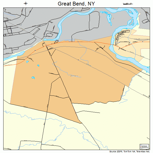 Great Bend, NY street map