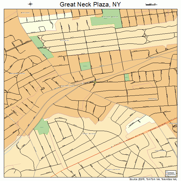 Great Neck Plaza, NY street map