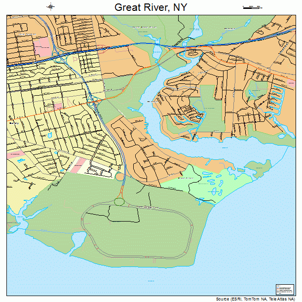 Great River, NY street map