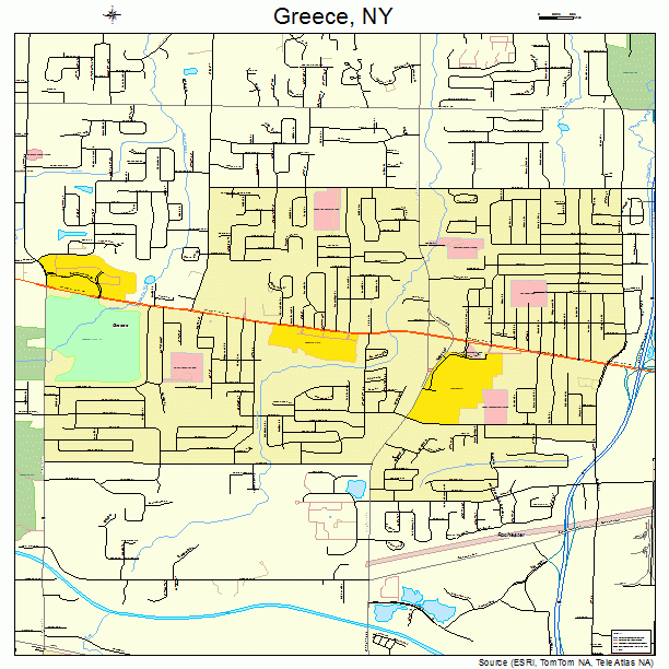 Greece, NY street map