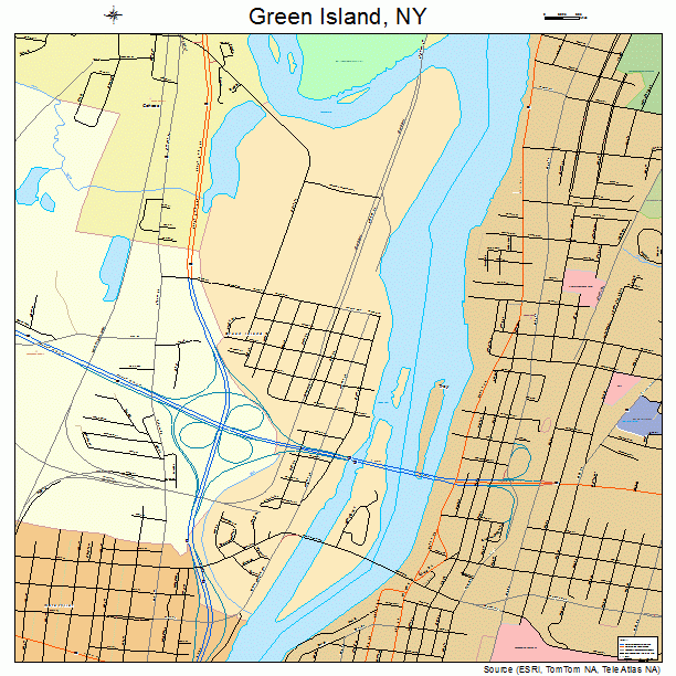 Green Island, NY street map