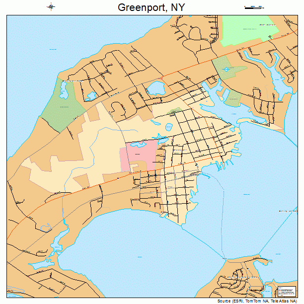 Greenport, NY street map