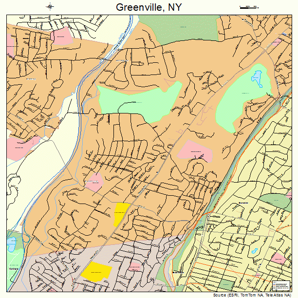 Greenville, NY street map