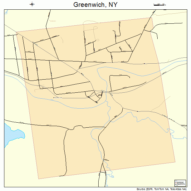 Greenwich, NY street map