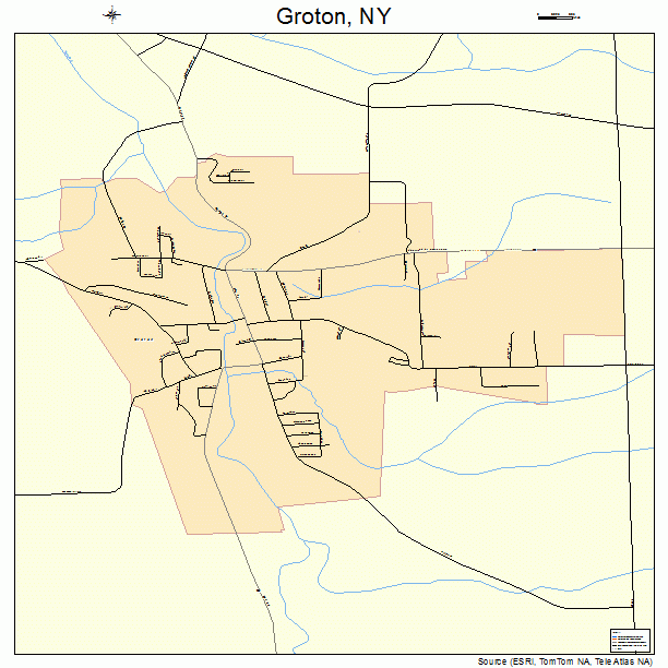 Groton, NY street map