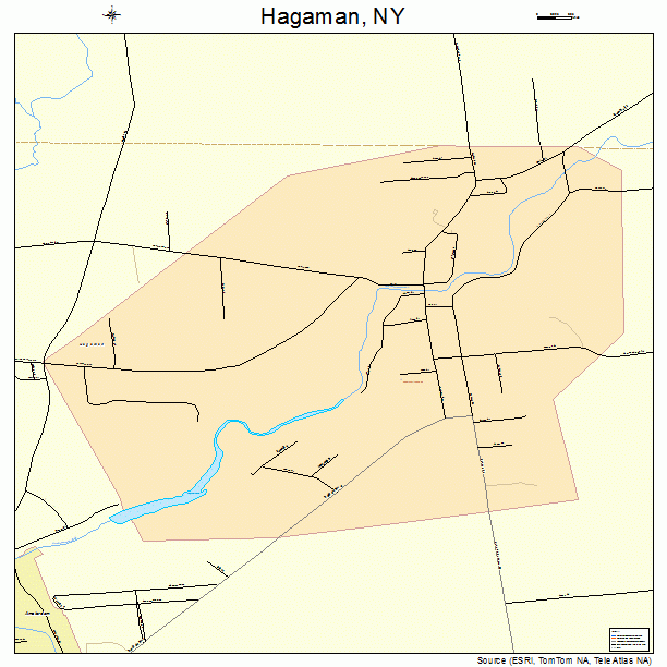 Hagaman, NY street map