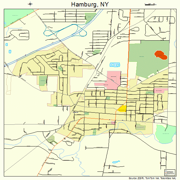 Hamburg, NY street map