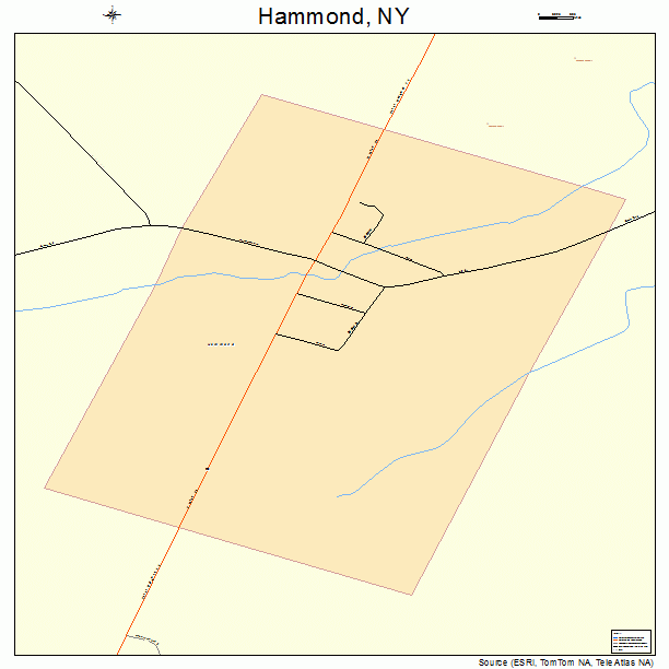 Hammond, NY street map
