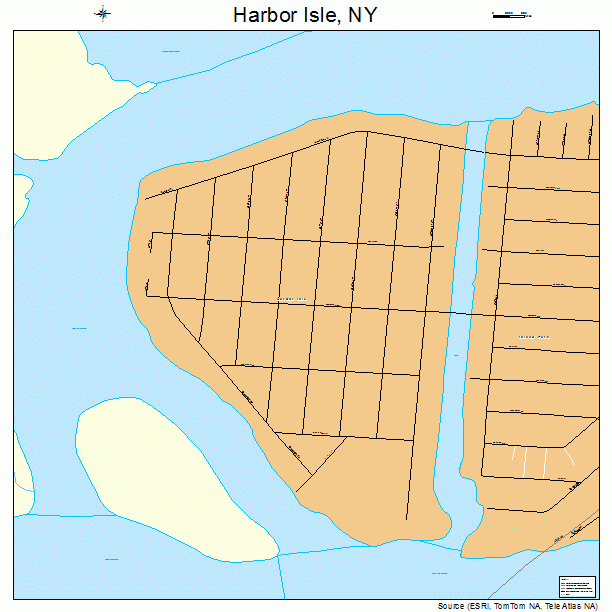Harbor Isle, NY street map
