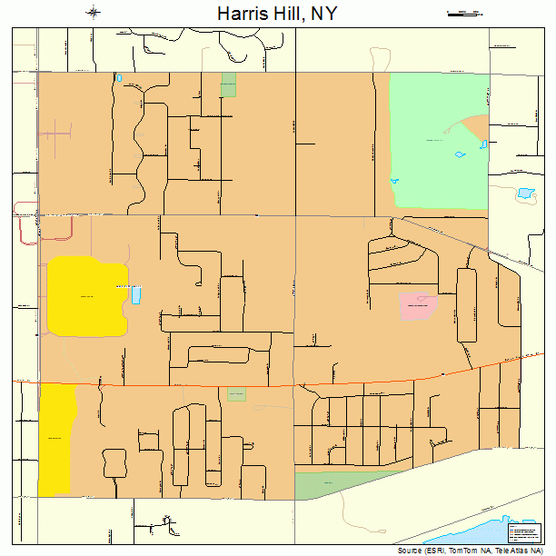 Harris Hill, NY street map