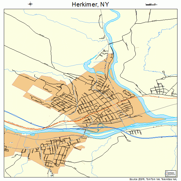 Herkimer, NY street map