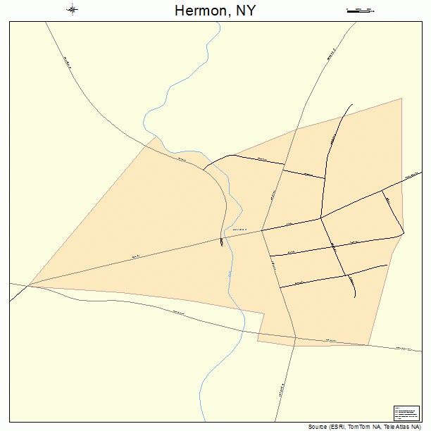 Hermon, NY street map